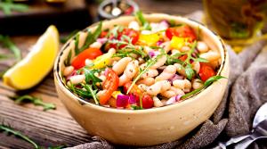 Quantas calorias em 1 Porçoes Salada De Feijao Branco?