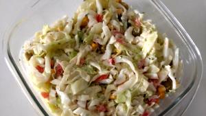 Quantas calorias em 1 Porçoes Salada De Repolho Com Maionese?