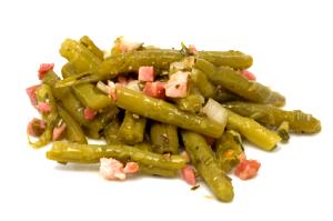 Quantas calorias em 1 Porçoes Salada De Vagem E Bacon?