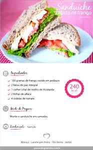 Quantas calorias em 1 Porçoes Sanduba Saudável 2?