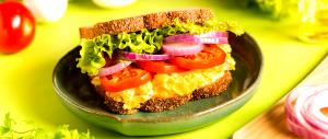 Quantas calorias em 1 Porçoes Sanduiche De Ovos Mechidos?