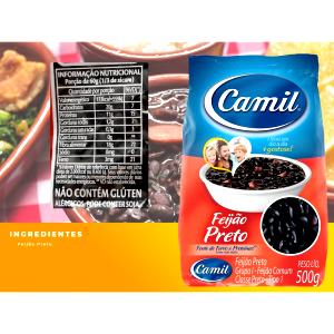 Quantas calorias em 1 Porçoes Soja Preta Tipo Feijão?