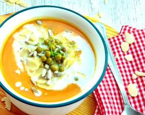 Quantas calorias em 1 Porçoes Sopa De Batata-Doce Com Ervilha?