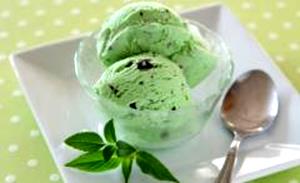 Quantas calorias em 1 Porçoes Sorvete De Menta Sem Chocolate?
