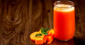 Quantas calorias em 1 Porçoes Suco De Cenoura C/ Limão?