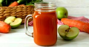 Quantas calorias em 1 Porçoes Suco De Cenoura Com Maçã?