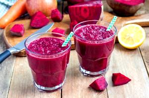 Quantas calorias em 1 Porçoes Suco Detox Com Beterraba E Limão?