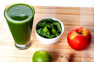 Quantas calorias em 1 Porçoes Suco Verde Da Mamis?