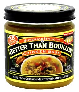 Quantas calorias em 1 Porção (4,0 G) Bouillon de frango, seco?