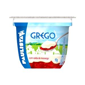 Quantas calorias em 1 pote (95 g) Iogurte Grego com Calda de Morango?