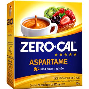 Quantas calorias em 1 sachê (0,8 g) Adoçante Aspartame em Pó?