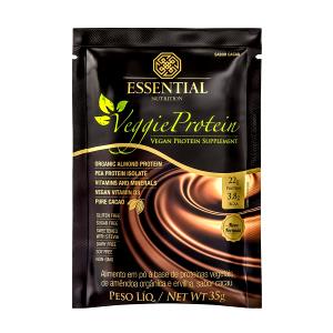 Quantas calorias em 1 sachê (35 g) Veggie Protein Cacau?