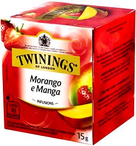 Quantas calorias em 1 saquinho (2 g) Chá Misto de Morango?