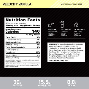 Quantas calorias em 1 scoop (15 g) Hidrowhey?