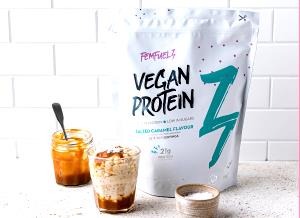 Quantas calorias em 1 scoop (30 g) Vegan Protein Salted Caramel?