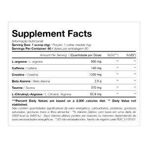 Quantas calorias em 1 scoop (5 g) Bone Crusher?