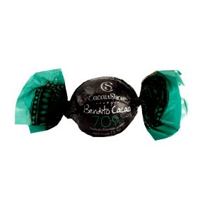 Quantas calorias em 1 unidade (13,5 g) Trufa Bendito Cacao 70%?