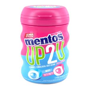 Quantas calorias em 1 unidade e meia (3 g) Chiclete UP2U Menta e Tuti-Fruti?