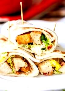 Quantas calorias em 1 Unidade Wrap Caeser?