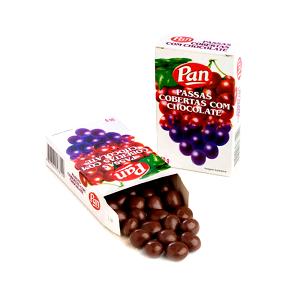 Quantas calorias em 1 Uvas-Passas Uvas-Passas Cobertas de Chocolate?