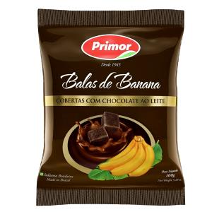Quantas calorias em 100 g Banana com Chocolate?