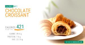 Quantas calorias em 100 G Croissant de Chocolate?