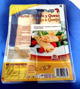 Quantas calorias em 100 G Flauta de Frango?
