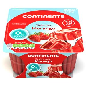 Quantas calorias em 100 g Gelatina Morango Zero Depois de Pronta?