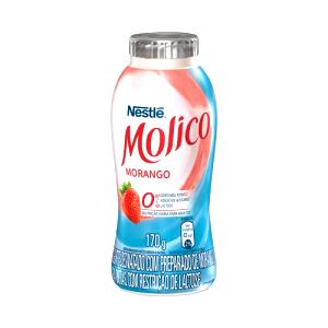Quantas calorias em 100 g Molico Morango?