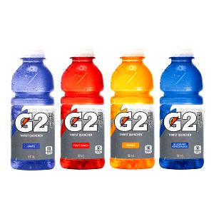 Quantas calorias em 100 Mililitro Gatorade G2, Pepsi?