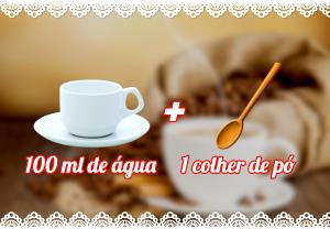 Quantas calorias em 100 Ml Café com Açúcar?