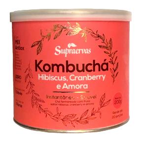 Quantas calorias em 100 ml Kombucha Hibisco e Cranberry?