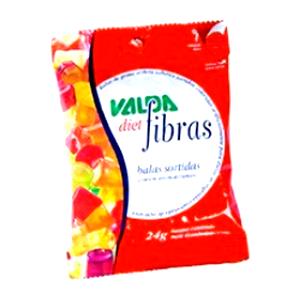 Quantas calorias em 19 balas (20 g) Diet Fibras?