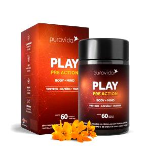 Quantas calorias em 2 cápsulas (2,9 g) Play Pre Action?