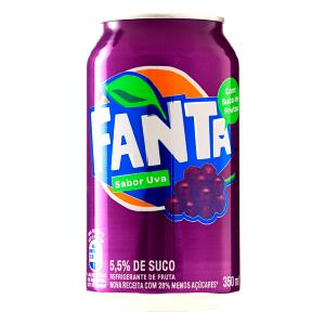 Quantas calorias em 2 copos (350 ml) Fanta Uva Zero?