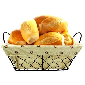 Quantas calorias em 2 unidades (129 g) Cesta de Pães?