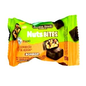 Quantas calorias em 2 unidades (15 g) Castanha do Brasil Coberta com Chocolate Amargo?