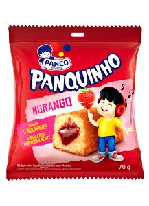 Quantas calorias em 2 unidades (60 g) Panquinho Morango?