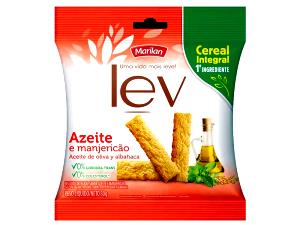Quantas calorias em 23 biscoitos (30 g) Lev Azeite e Manjericão?