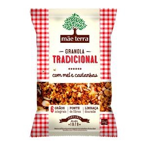 Quantas calorias em 3/4 de xícara de chá (40 g) Granola Tradicional com Mel?