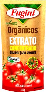 Quantas calorias em 3 colheres (60 g) Puro Tomate com Pele e Sementes?