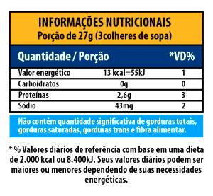 Quantas calorias em 3 colheres de sopa (27 g) Clara de Ovo Pasteurizada Resfriada?