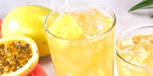 Quantas calorias em 3 colheres de sopa (29 ml) Suco de Maracujá?