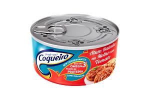Quantas calorias em 3 colheres de sopa (60 g) Atum com Molho de Tomate?