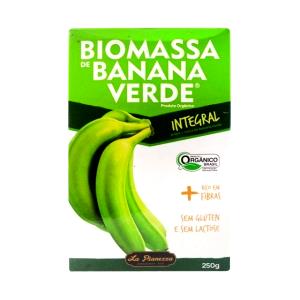 Quantas calorias em 3 colheres de sopa (60 g) Biomassa de Banana Verde Integral?