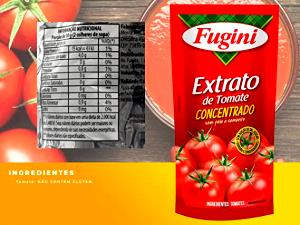 Quantas calorias em 3 colheres de sopa (60 g) Extrato de Tomate Concentrado?