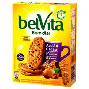 Quantas calorias em 3 unidades (30 g) Bom Dia Avelã e Cacau?