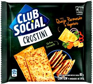 Quantas calorias em 3 unidades (30 g) Crostini?