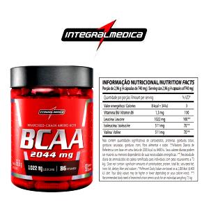 Quantas calorias em 4 cápsulas (2,96 g) BCAA 2044Mg?