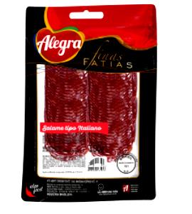Quantas calorias em 4 fatias (40 g) Salame?